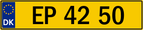 Trailer License Plate